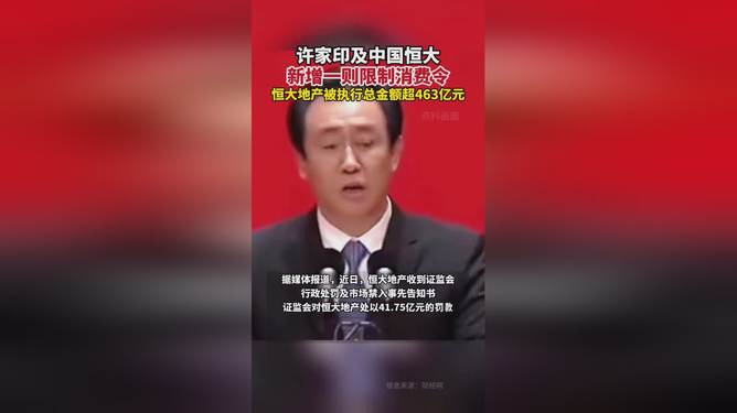 许家印二度被限制高消费，背后的故事与深层启示