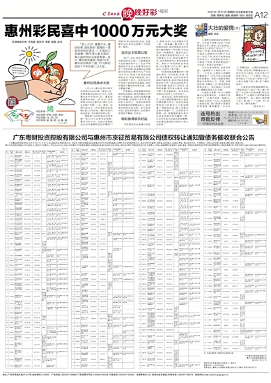 惠州彩票传奇，6元投注缔造千万富翁，一梦成真，豪揽1500万大奖